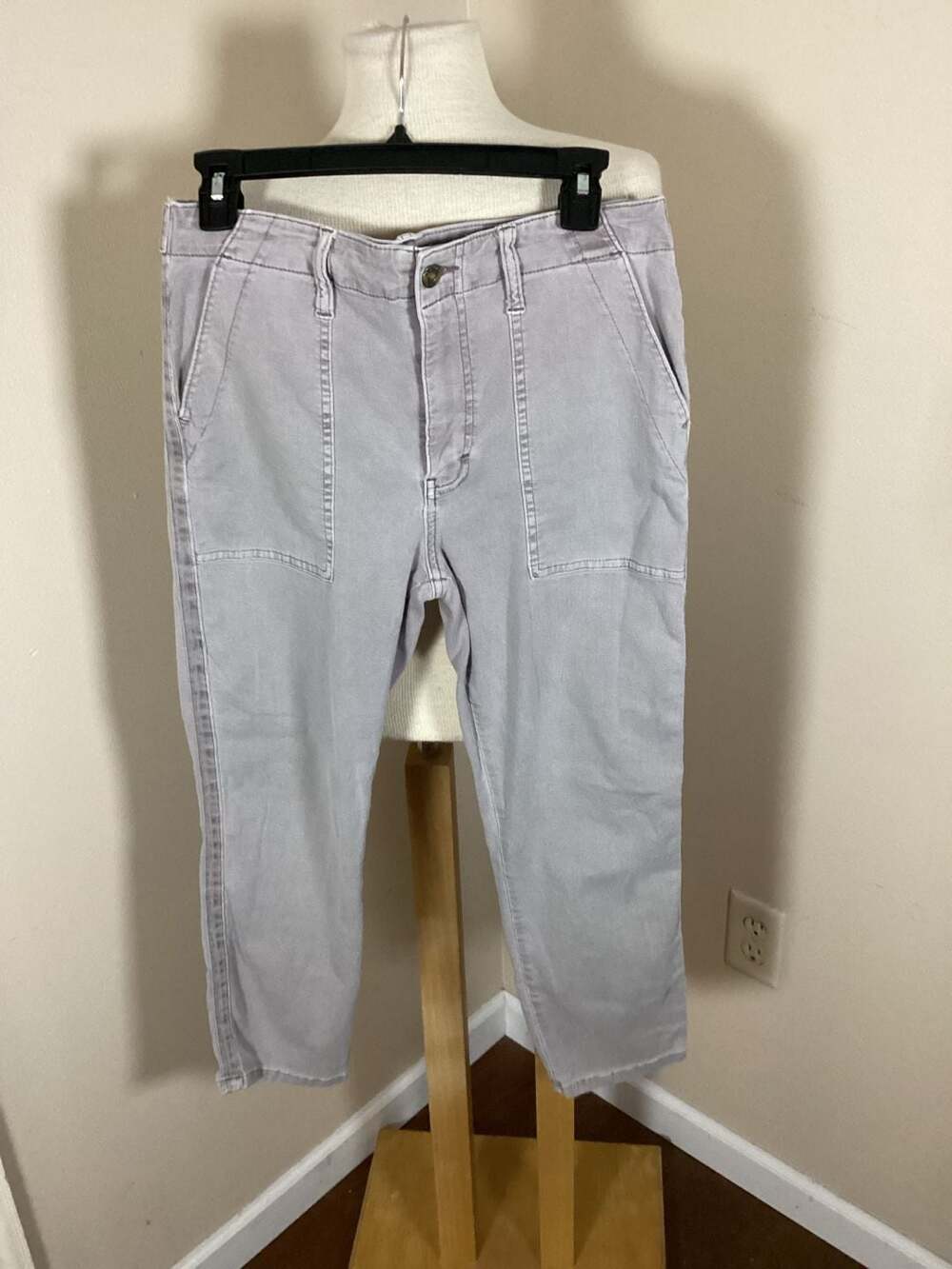 PISTOLA Camy High Rise Utility Pants in Grey